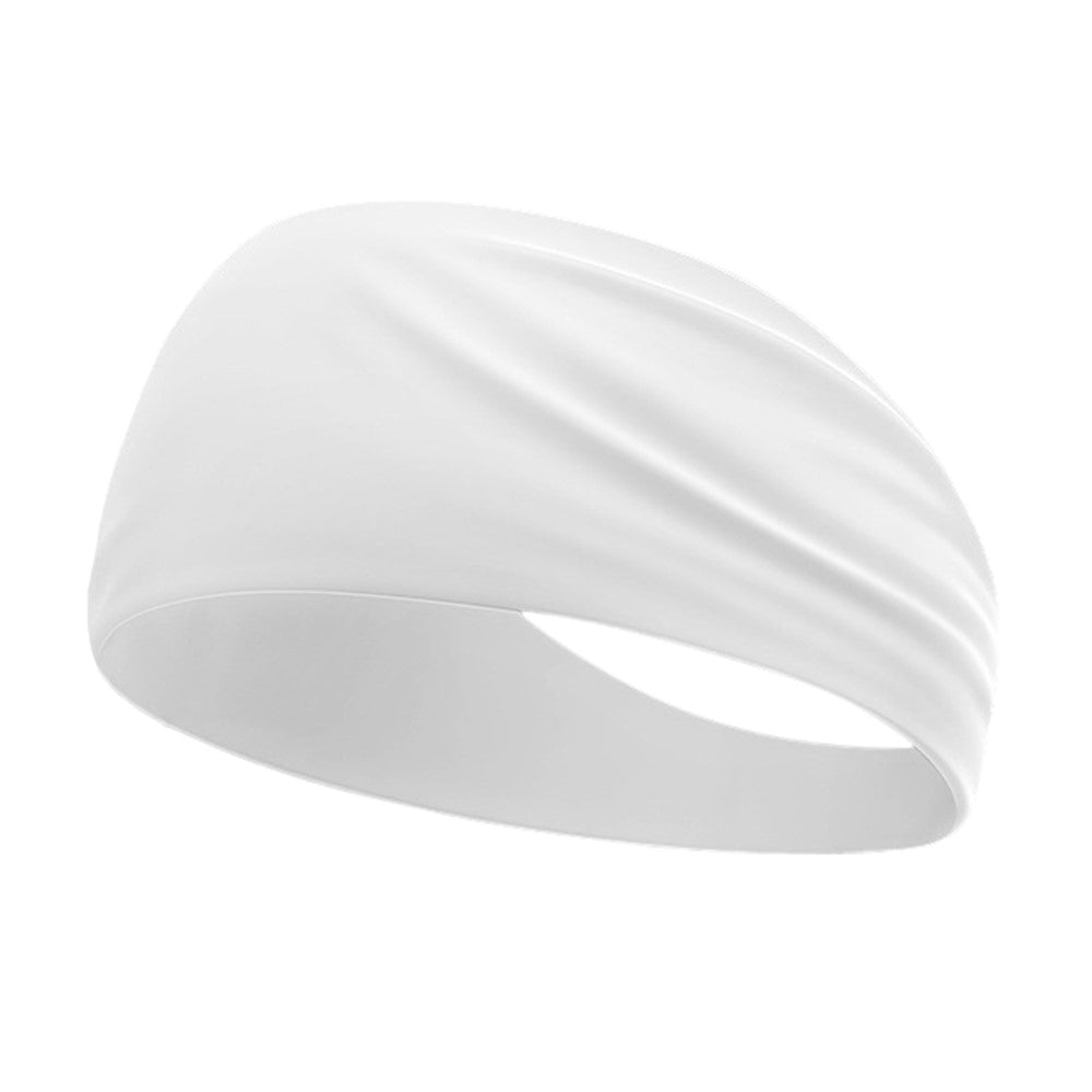 Summer Sports Headband Wide Breathable Milk Silk Sweatband Elastic Yoga Moisture Wicking Hair Band
