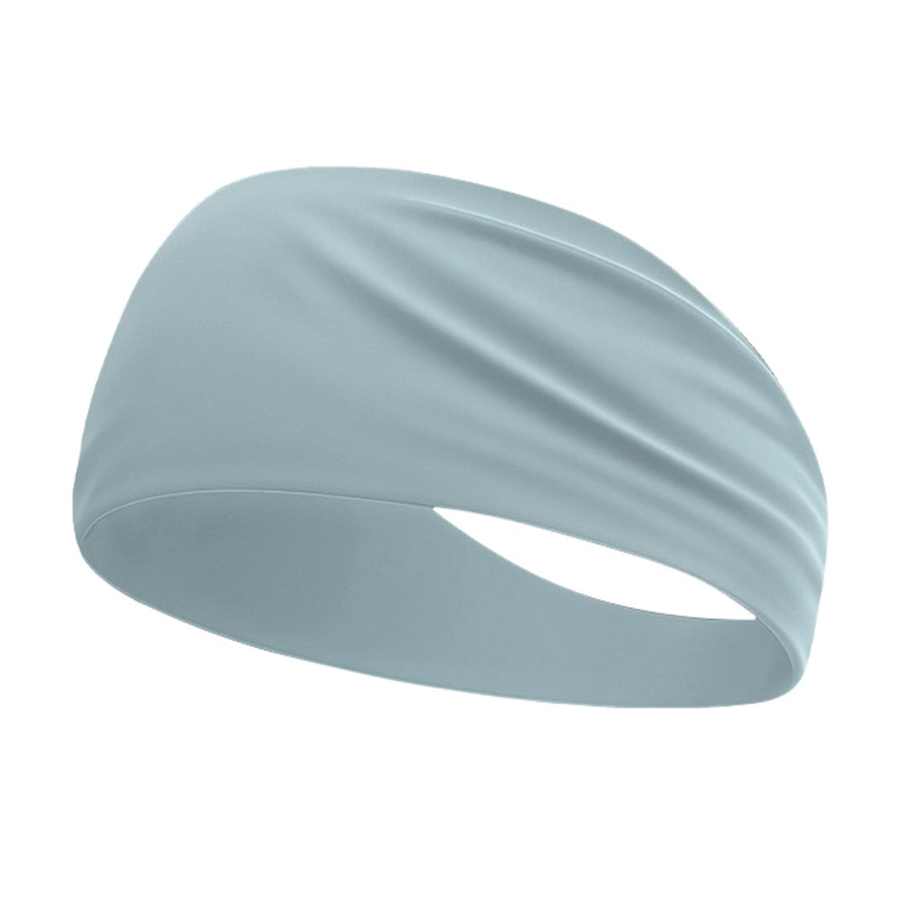 Summer Sports Headband Wide Breathable Milk Silk Sweatband Elastic Yoga Moisture Wicking Hair Band