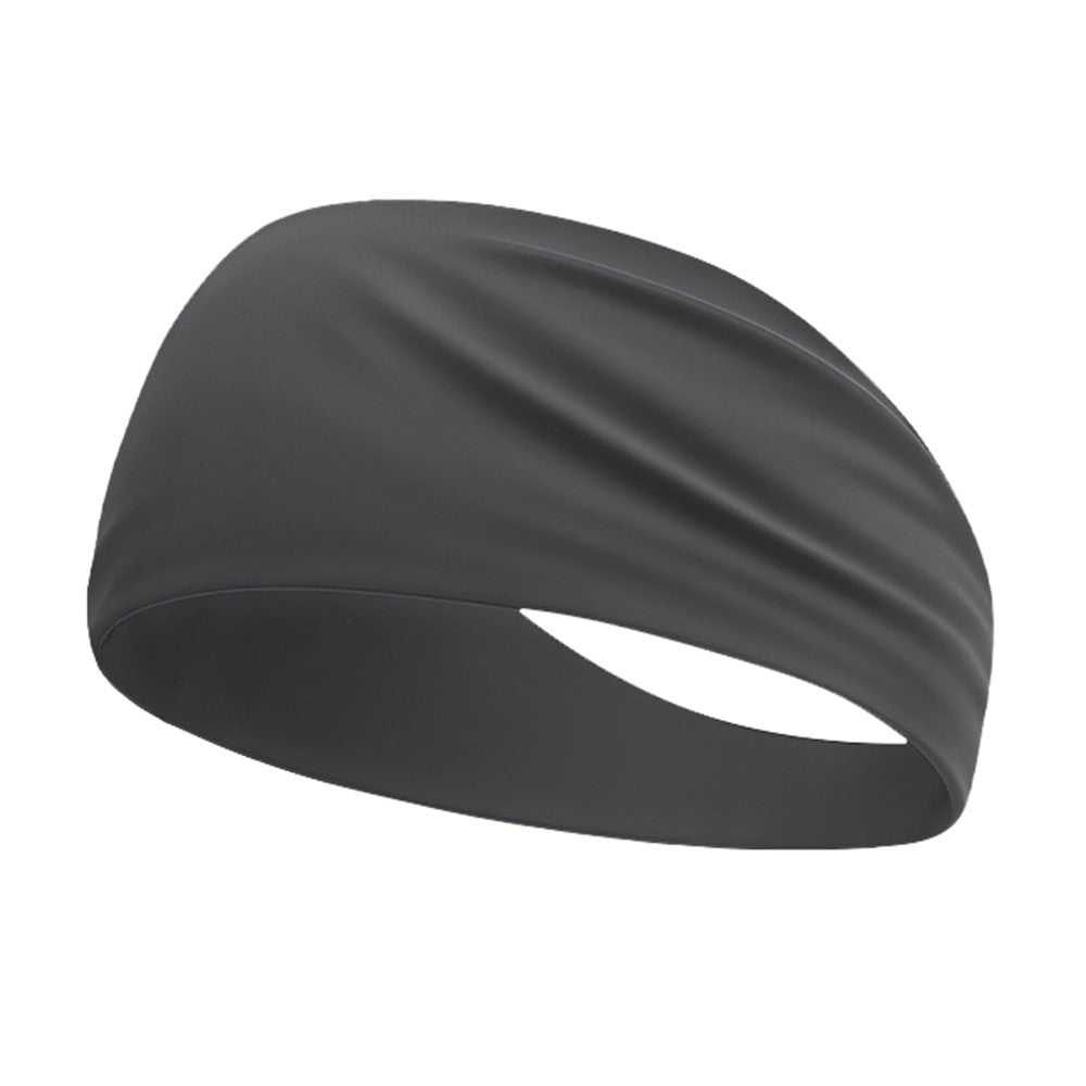 Summer Sports Headband Wide Breathable Milk Silk Sweatband Elastic Yoga Moisture Wicking Hair Band