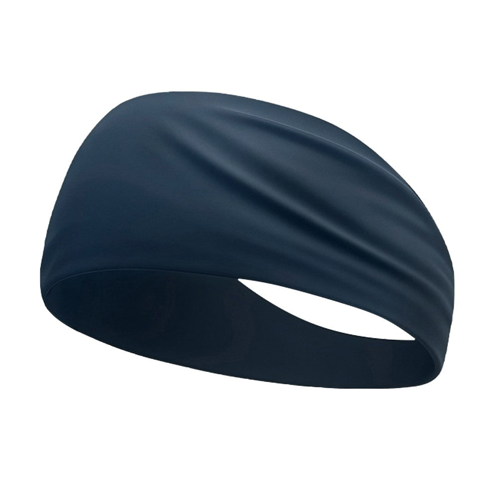 Summer Sports Headband Wide Breathable Milk Silk Sweatband Elastic Yoga Moisture Wicking Hair Band