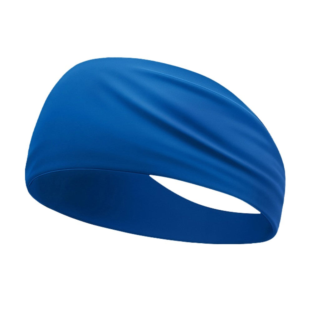 Summer Sports Headband Wide Breathable Milk Silk Sweatband Elastic Yoga Moisture Wicking Hair Band