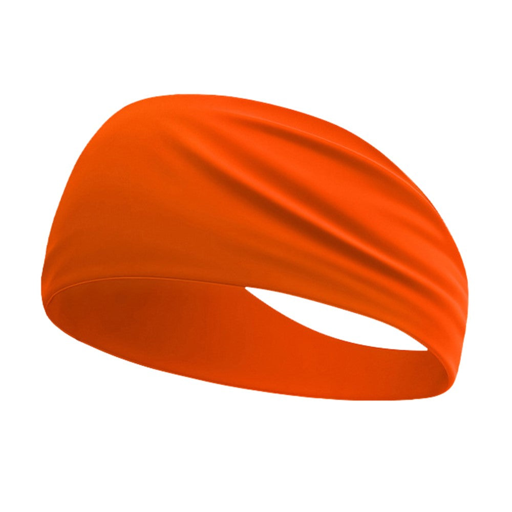 Summer Sports Headband Wide Breathable Milk Silk Sweatband Elastic Yoga Moisture Wicking Hair Band