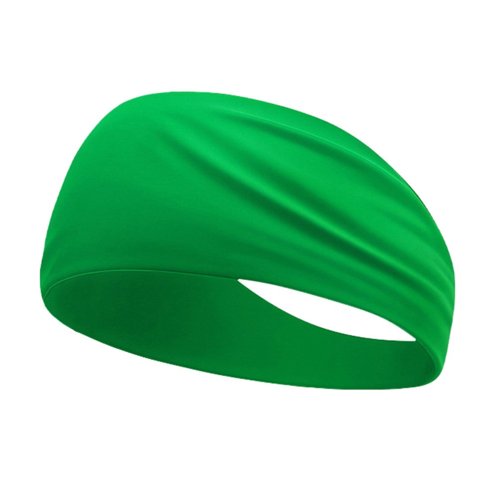 Summer Sports Headband Wide Breathable Milk Silk Sweatband Elastic Yoga Moisture Wicking Hair Band