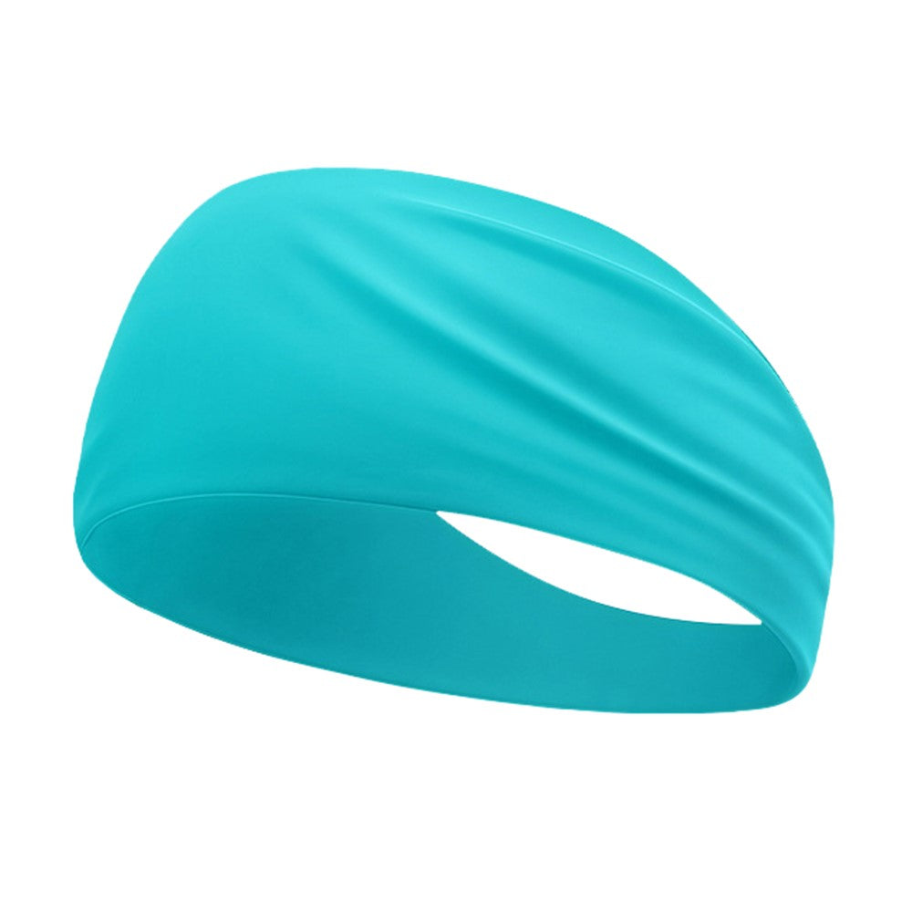 Summer Sports Headband Wide Breathable Milk Silk Sweatband Elastic Yoga Moisture Wicking Hair Band