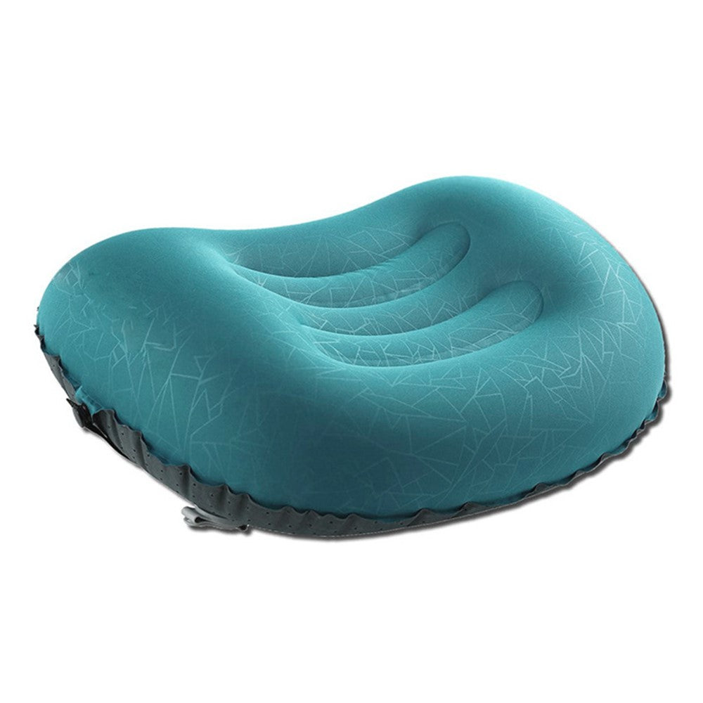 GM-SIP10 Inflatable Camping Pillows Fabric+TPU Blow Up Air Pillow with Strap for Camping Hiking