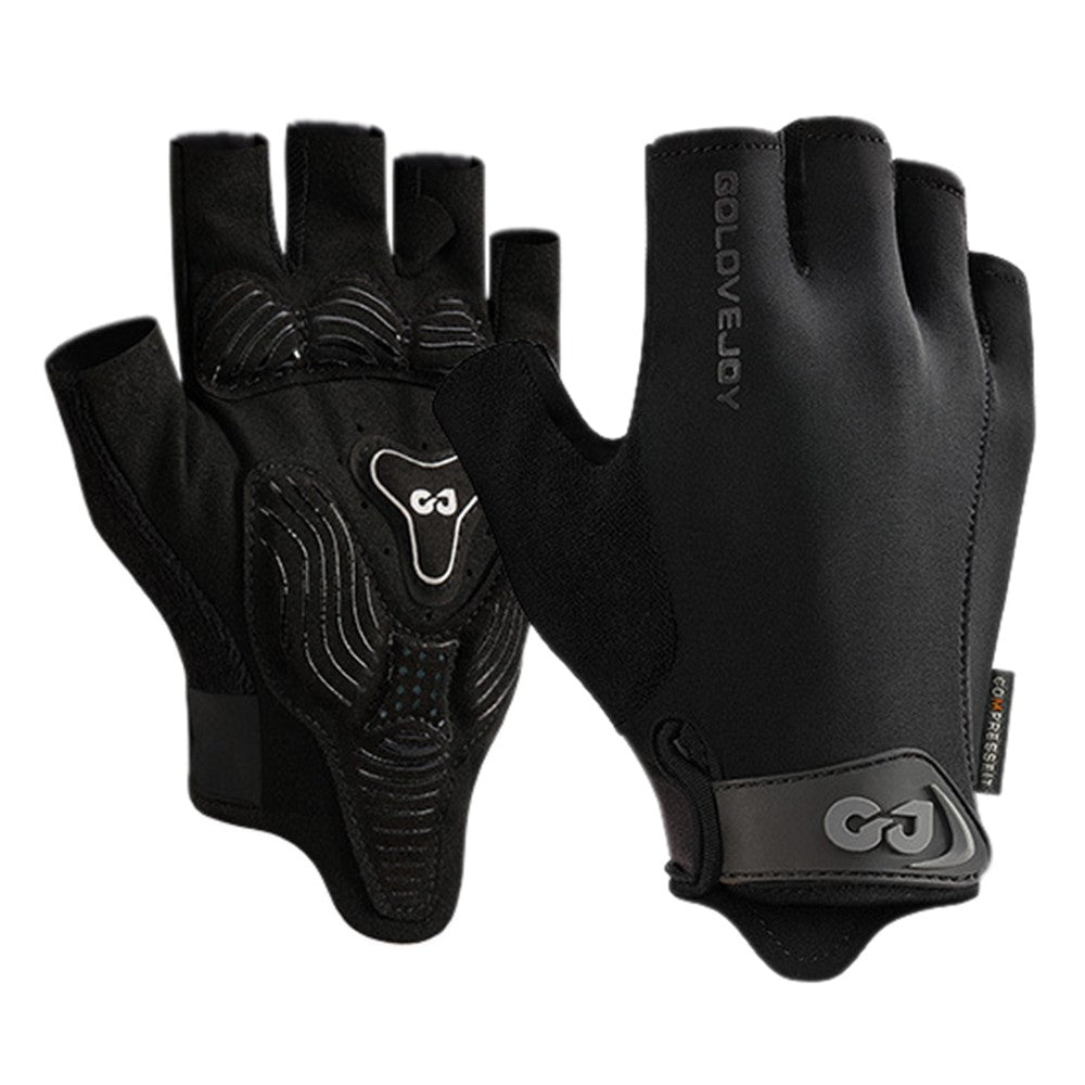 XG81 1 Pair Half-Finger Gloves Anti-Slip Shock-Absorbing Hand Gloves for Men, Women