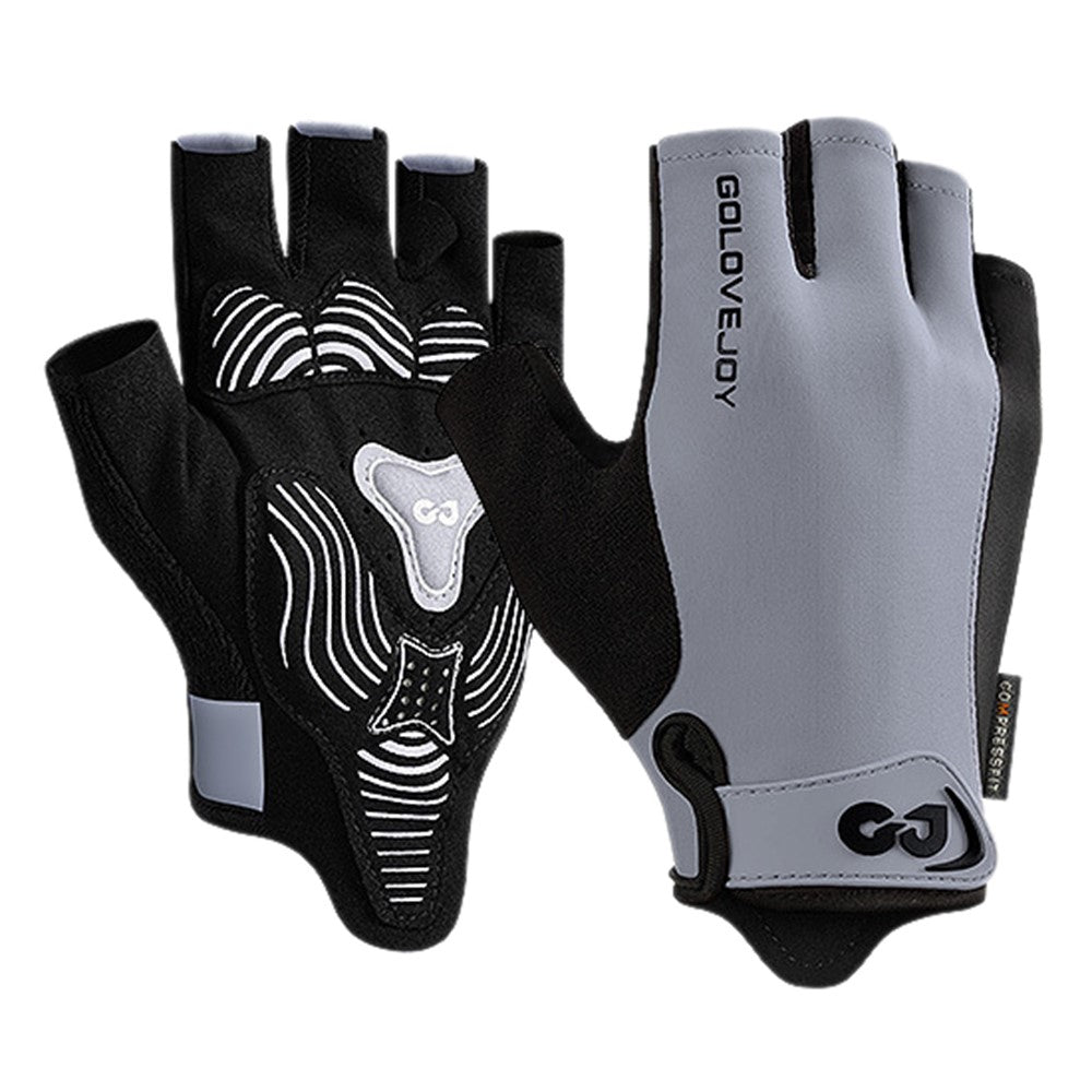 XG81 1 Pair Half-Finger Gloves Anti-Slip Shock-Absorbing Hand Gloves for Men, Women