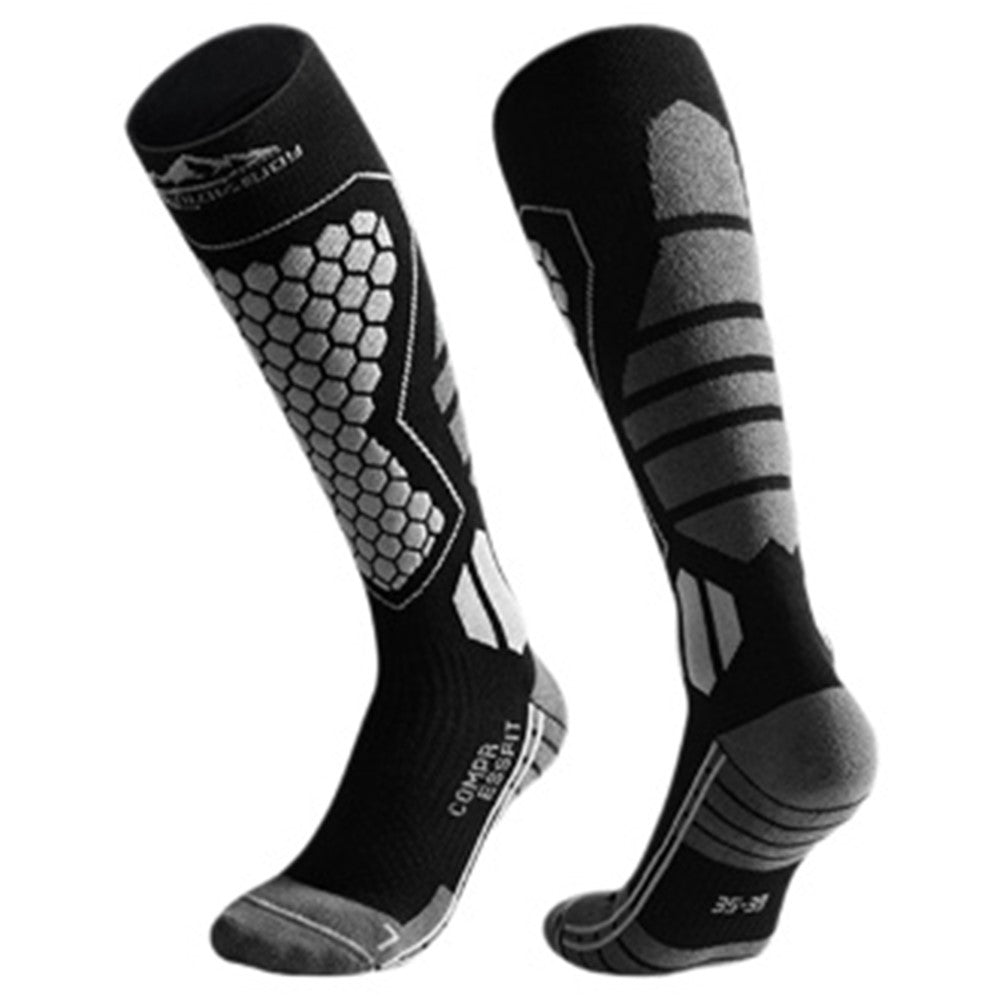 GOLOVEJOY DWZ04 1 Pair Sport Compression Socks Winter Warm High Tube Ski Calf Socks