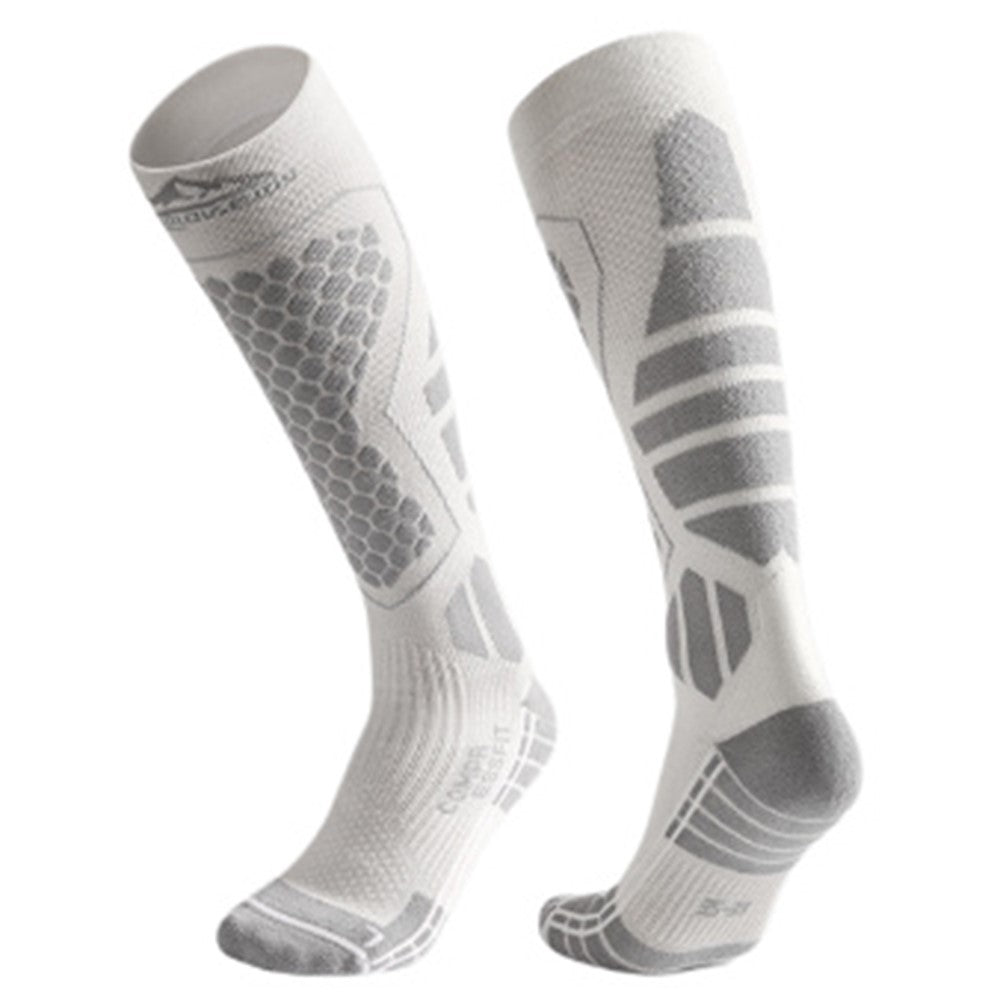 GOLOVEJOY DWZ04 1 Pair Sport Compression Socks Winter Warm High Tube Ski Calf Socks