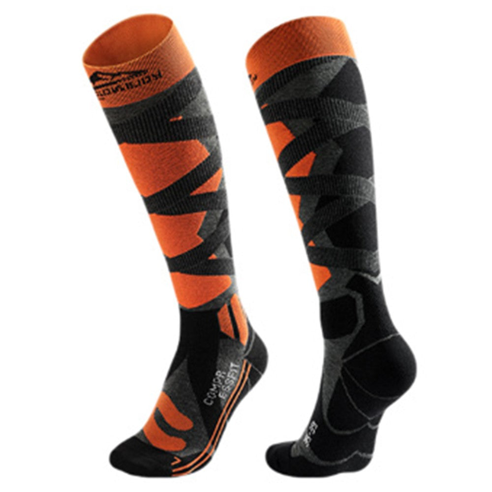 GOLOVEJOY DWZ05 1 Pair Sport Compression Socks Winter Warm High Tube Ski Calf Socks