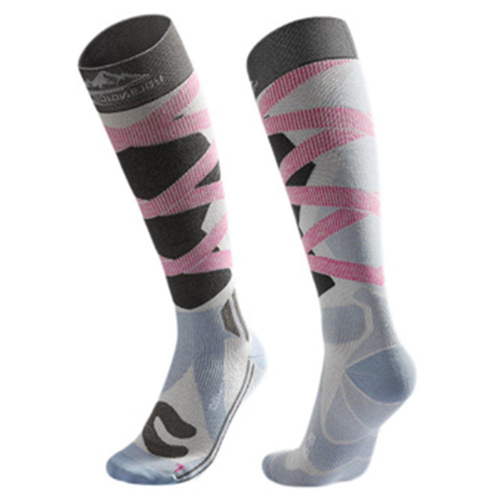 GOLOVEJOY DWZ05 1 Pair Sport Compression Socks Winter Warm High Tube Ski Calf Socks