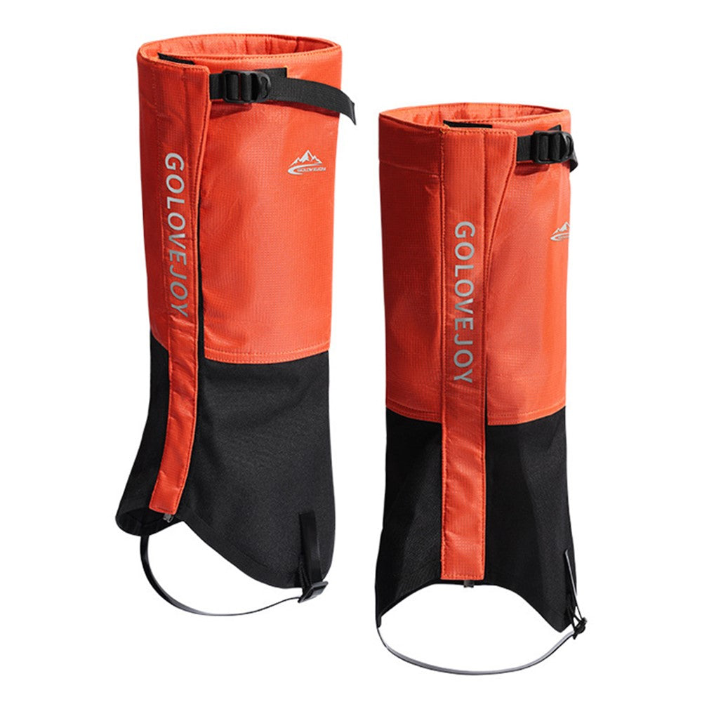 GOLOVEJOY HX39 1 Pair Plush Lining Waterproof Leg Gaiters Outdoor Hiking Climbing Skiing Leg Cover