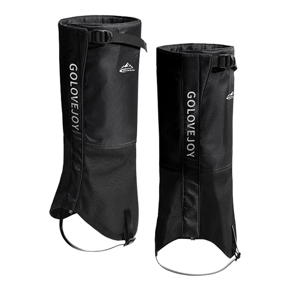 GOLOVEJOY HX39 1 Pair Plush Lining Waterproof Leg Gaiters Outdoor Hiking Climbing Skiing Leg Cover