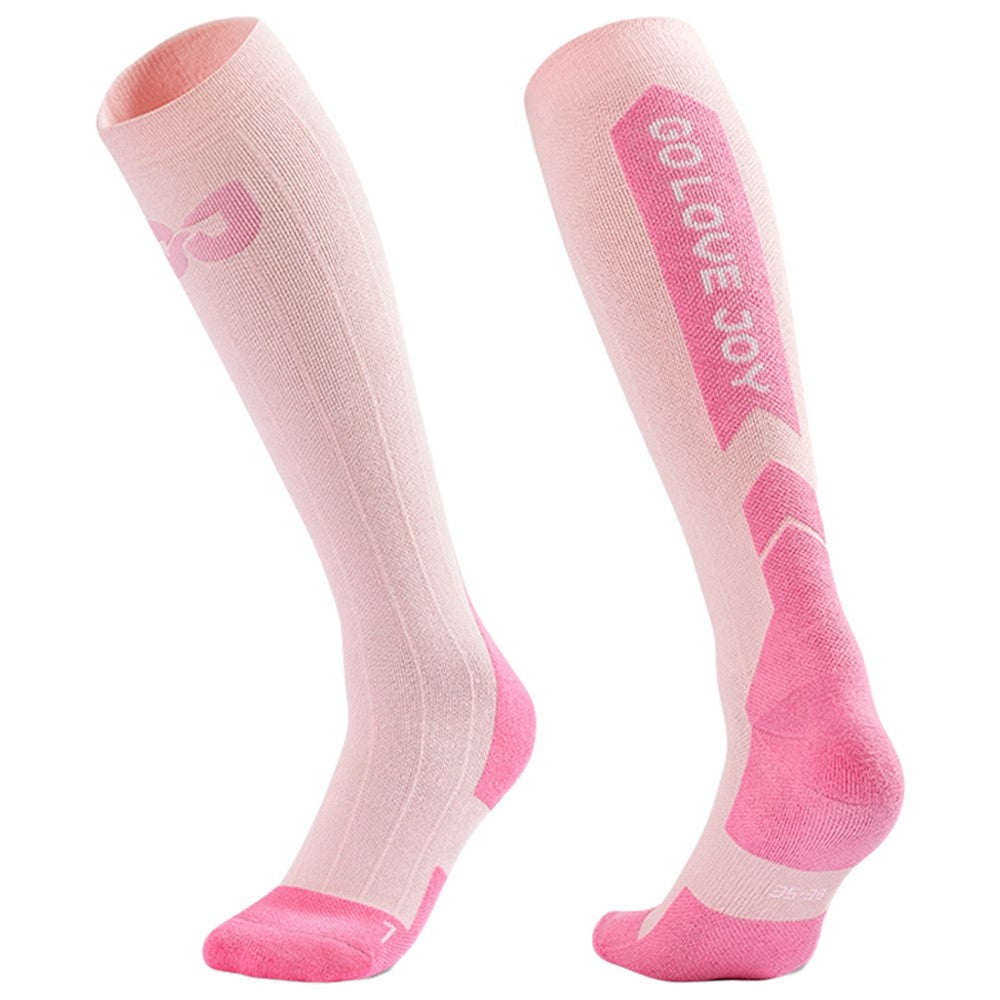 GOLOVEJOY DWZ09 Autumn Winter Keep Warm Sports Socks High Tube Compression Ski Socks