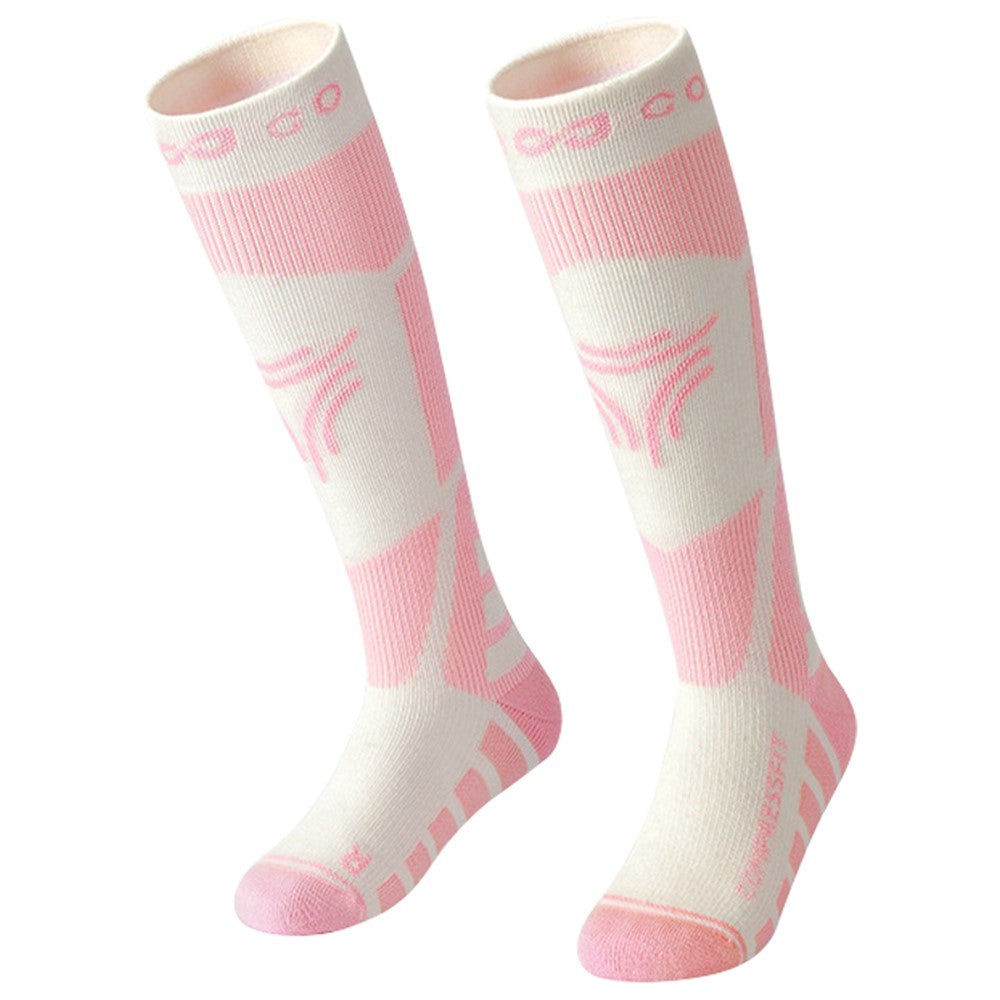GOLOVEJOY DRWZ07 For Children Autumn Winter Sports Socks High Tube Compression Ski Socks