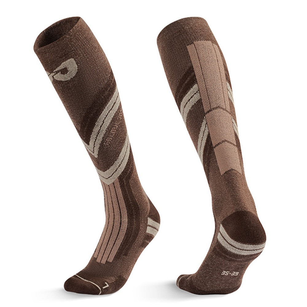 GOLOVEJOY DWZ10 Shock Absorption Autumn Winter Sports Socks High Tube Compression Ski Socks