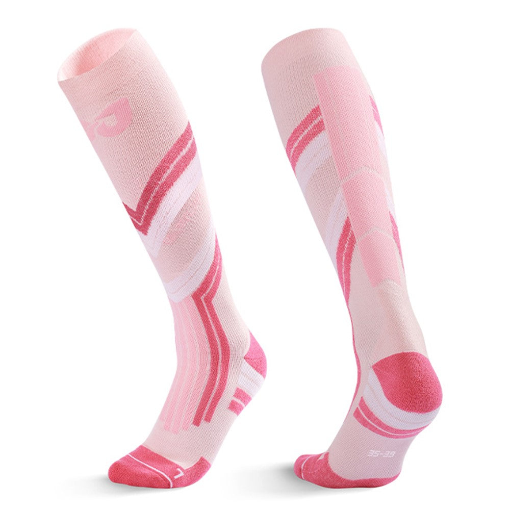 GOLOVEJOY DWZ10 Shock Absorption Autumn Winter Sports Socks High Tube Compression Ski Socks