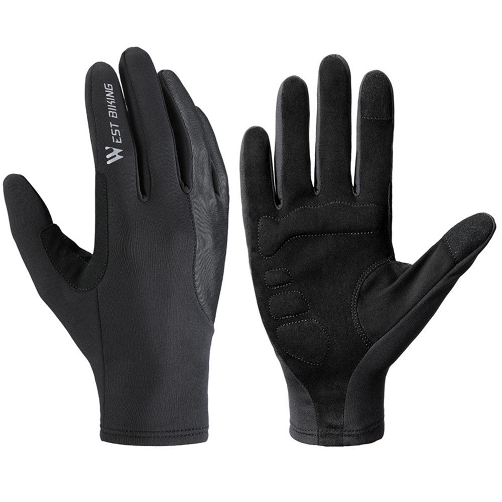 WEST BIKING YP0211262 Shock Absorbing Cycling Gloves Mountain Bike Touch Screen Full Finger Mittens