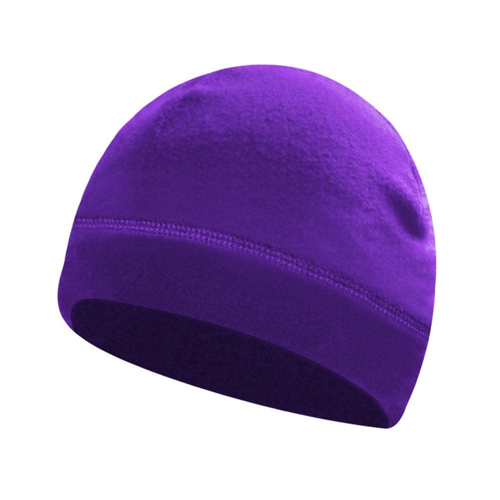 Autumn Winter Thermal Beanie Hat Polar Fleece Helmet Liner Cap for Outdoor Skiing Hiking