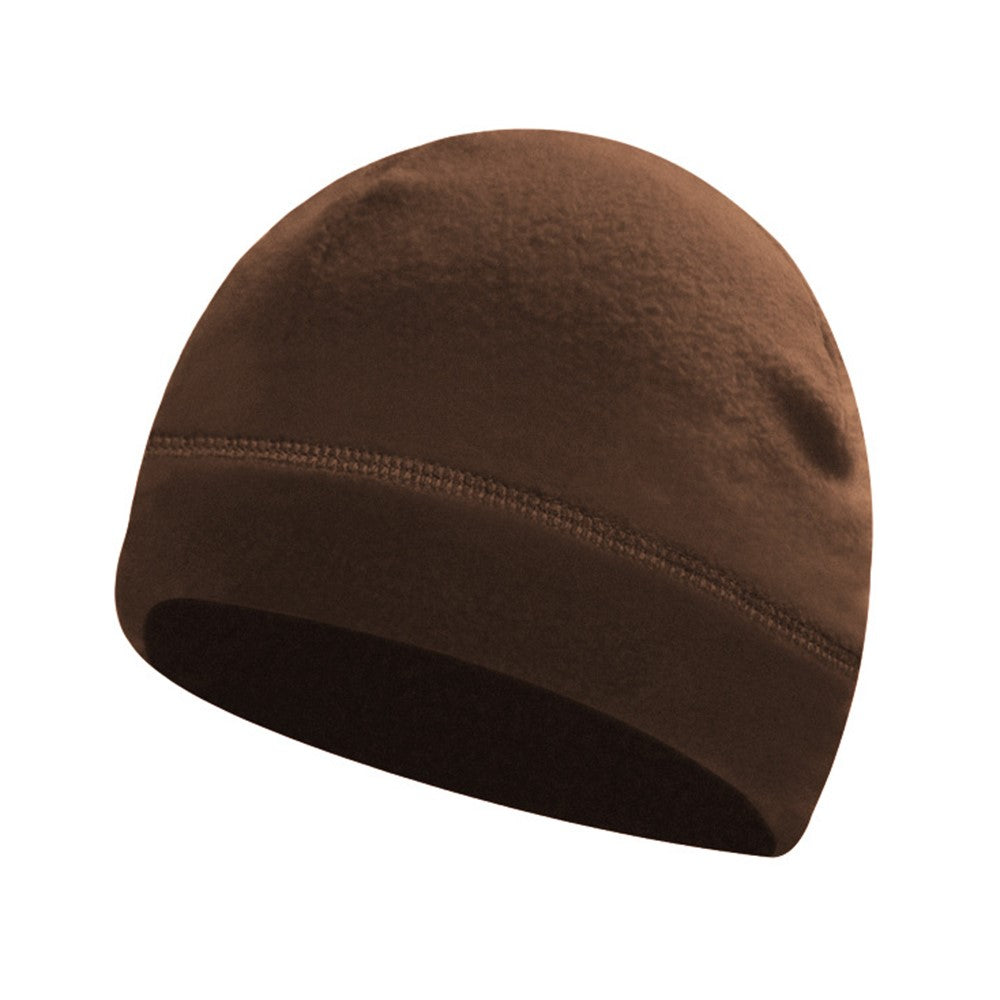 Autumn Winter Thermal Beanie Hat Polar Fleece Helmet Liner Cap for Outdoor Skiing Hiking