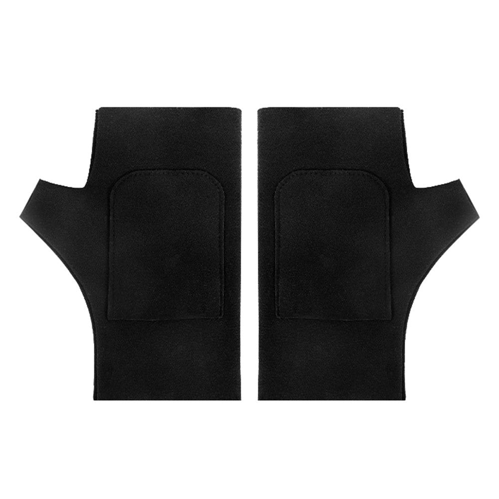 1 Pair Autumn Winter Fingerless Gloves Cycling Running Joint Protection Warm Gloves