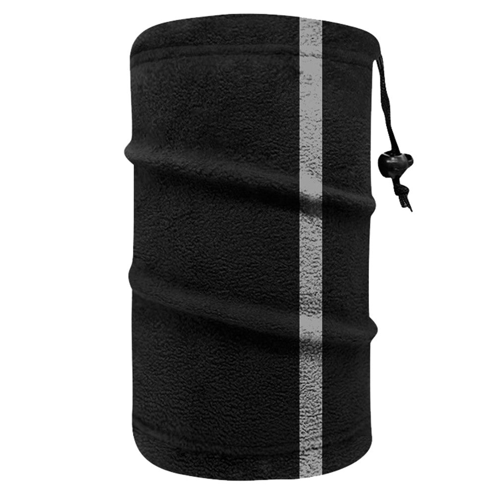 Single Layer Winter Cycling Polar Fleece Neck Gaiter Mask Reflective Motorcycle Warm Neck Cover