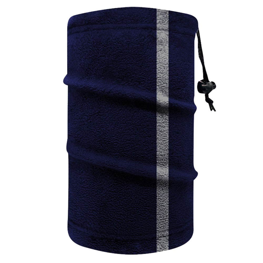 Single Layer Winter Cycling Polar Fleece Neck Gaiter Mask Reflective Motorcycle Warm Neck Cover