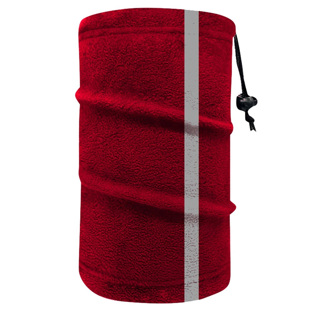 Single Layer Winter Cycling Polar Fleece Neck Gaiter Mask Reflective Motorcycle Warm Neck Cover