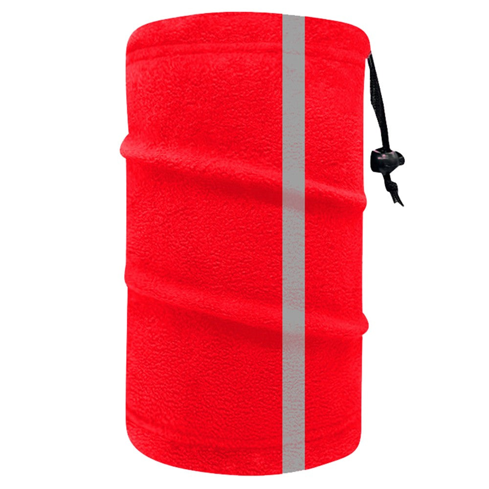 Single Layer Winter Cycling Polar Fleece Neck Gaiter Mask Reflective Motorcycle Warm Neck Cover