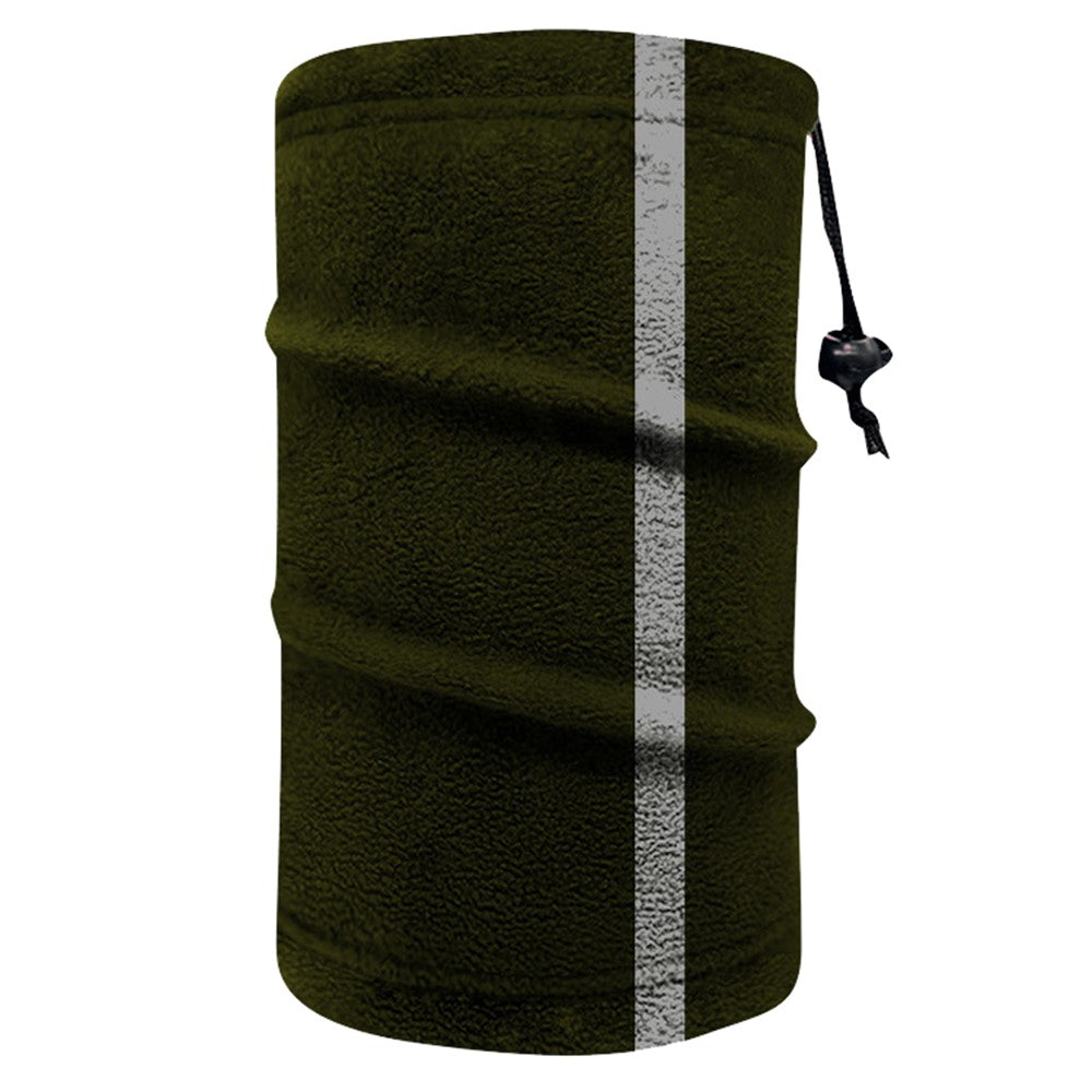 Single Layer Winter Cycling Polar Fleece Neck Gaiter Mask Reflective Motorcycle Warm Neck Cover