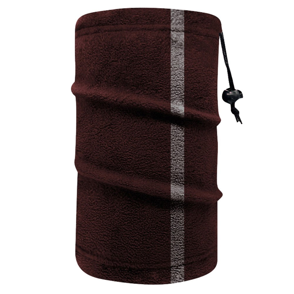 Single Layer Winter Cycling Polar Fleece Neck Gaiter Mask Reflective Motorcycle Warm Neck Cover