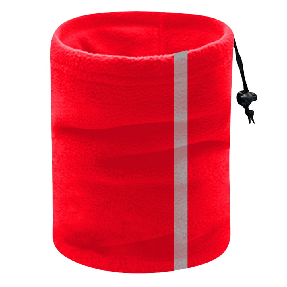 Double Layer Winter Cycling Polar Fleece Neck Gaiter Mask Reflective Motorcycle Warm Neck Cover