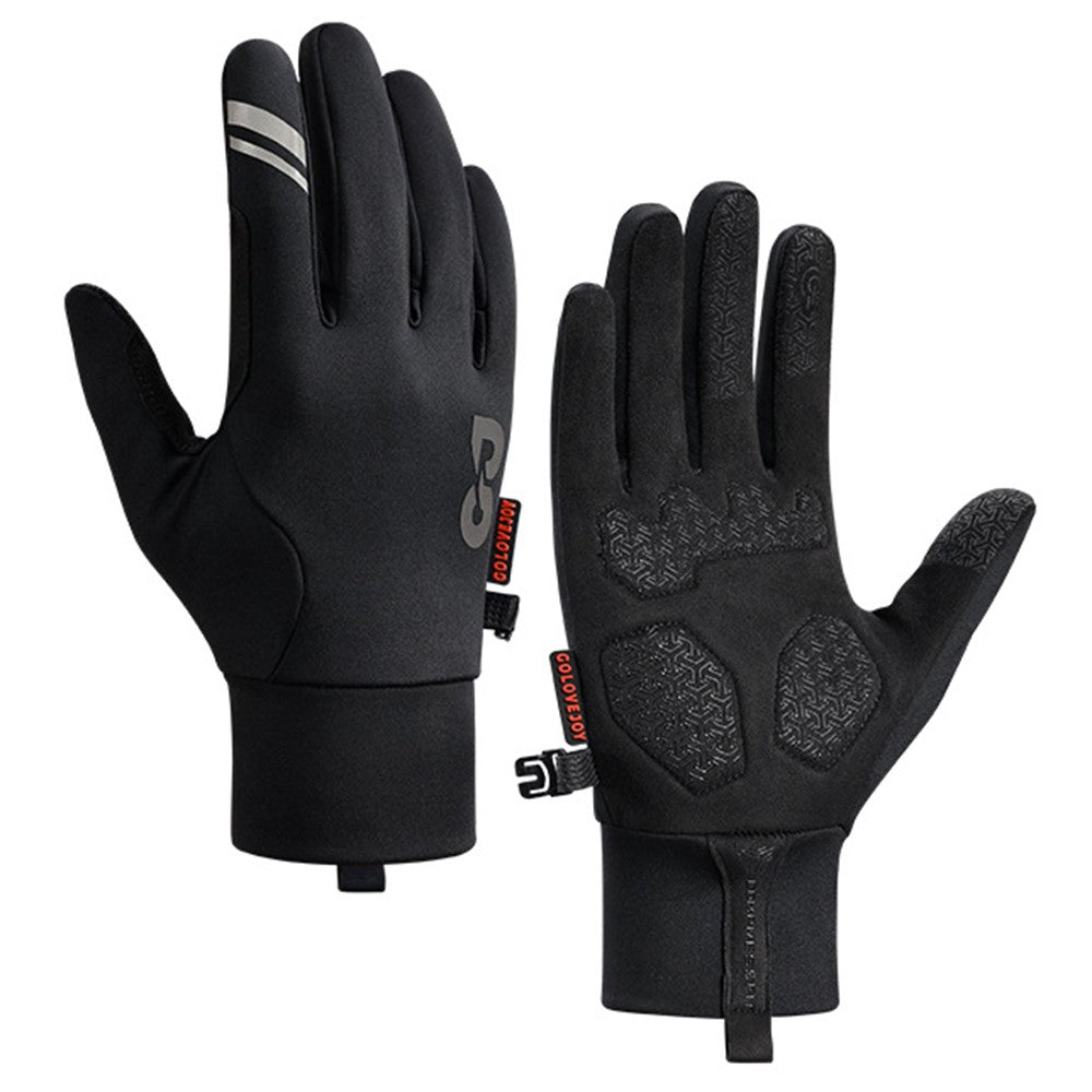 GOLOVEJOY DB74 Winter Outdoor Sports Fleece Lined Gloves Non Slip Touch Screen Mittens Size L