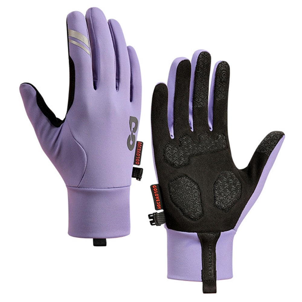 GOLOVEJOY DB74 Winter Outdoor Sports Fleece Lined Gloves Non Slip Touch Screen Mittens Size L