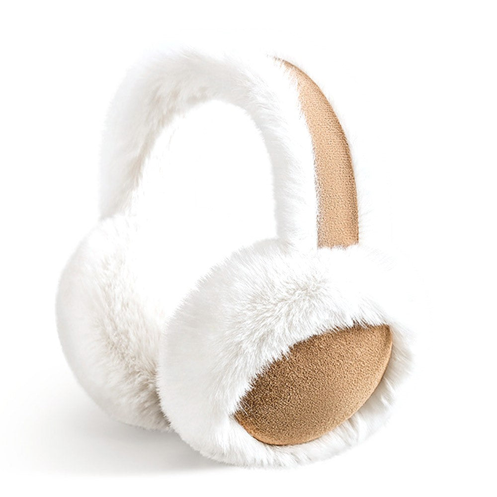 GOLOVEJOY DEZ47 Foldable Suede Fabric Ear Muffs Winter Fluffy Earmuffs Windproof Ear Warmers