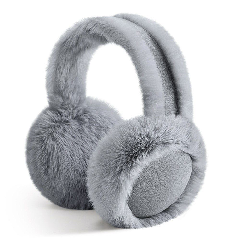 GOLOVEJOY DEZ47 Foldable Suede Fabric Ear Muffs Winter Fluffy Earmuffs Windproof Ear Warmers