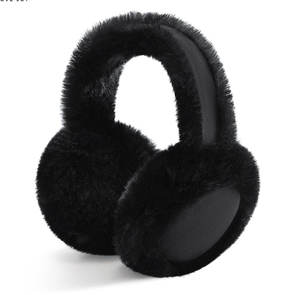 GOLOVEJOY DEZ47 Foldable Suede Fabric Ear Muffs Winter Fluffy Earmuffs Windproof Ear Warmers