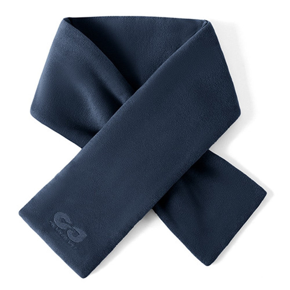GOLOVEJOY DWJ56 82cm Winter Outdoor Retro Thermal Fleece Embroidered Scarf Windproof Neck Warmer