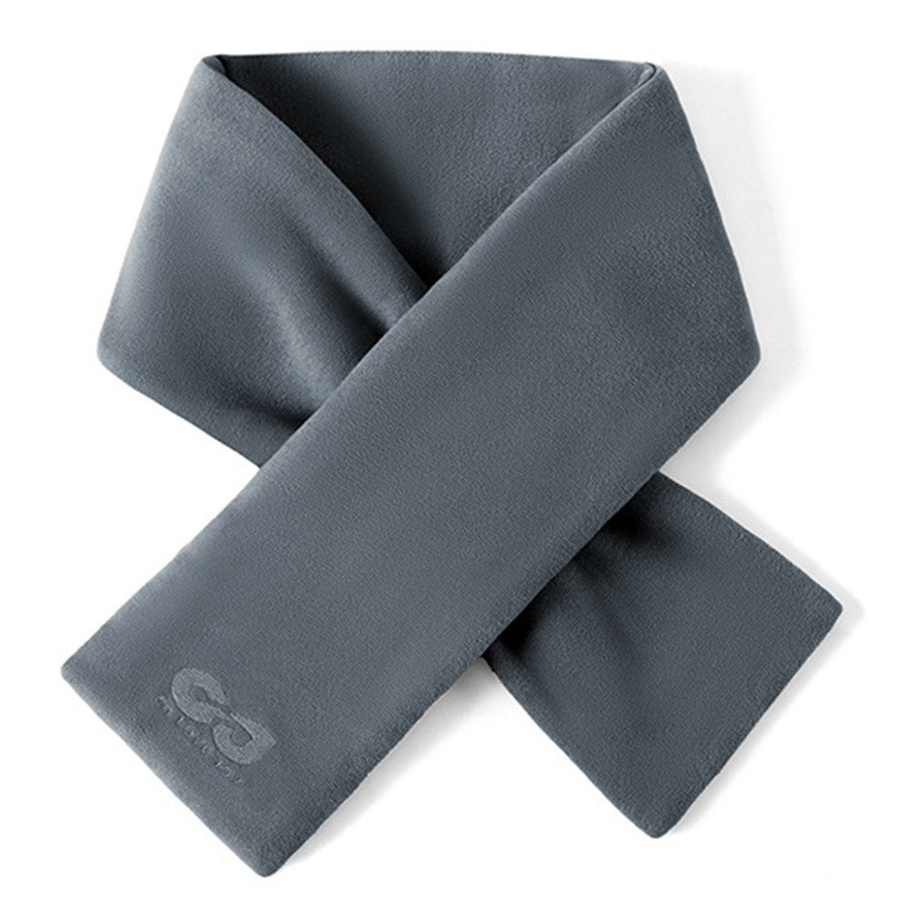 GOLOVEJOY DWJ56 82cm Winter Outdoor Retro Thermal Fleece Embroidered Scarf Windproof Neck Warmer