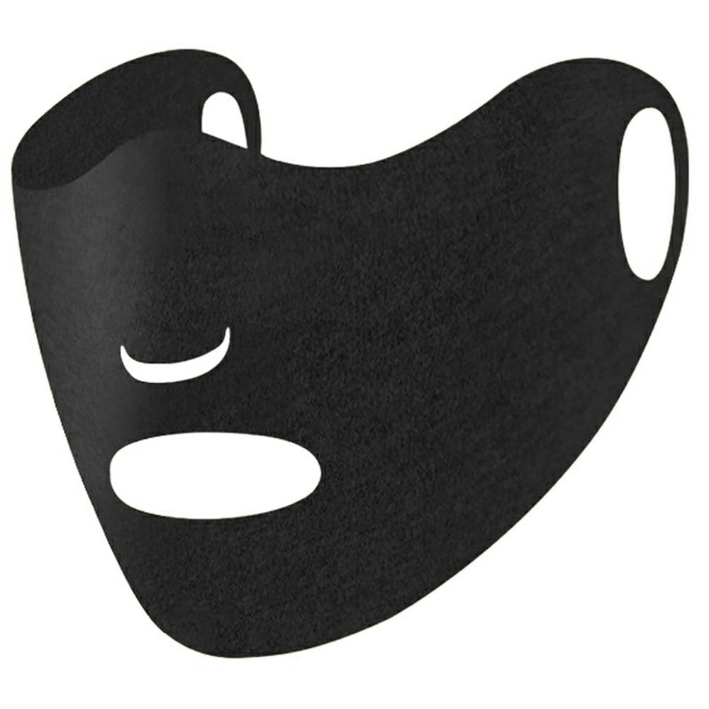 Winter Thermal Fleece Face Mask for Cycling Riding Solid Color Breathable Face Cover