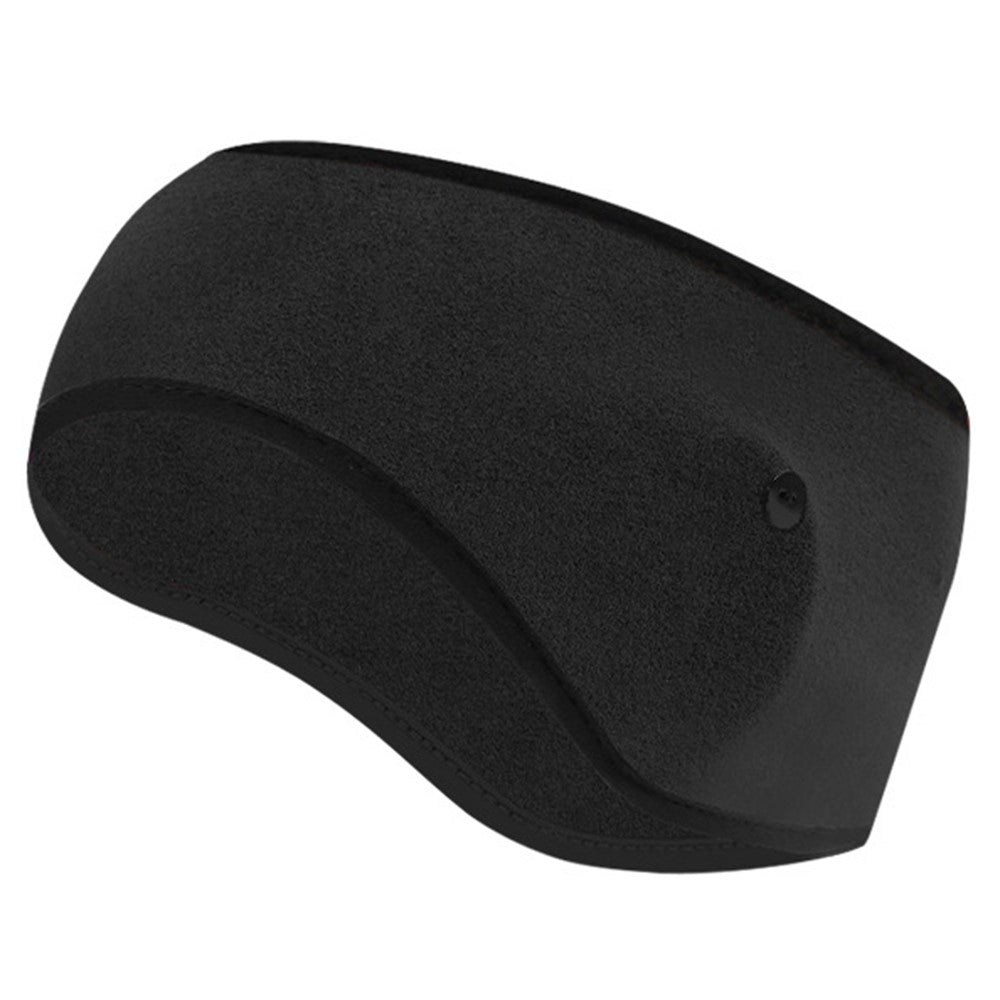 Winter Outdoor Sports Windproof Thermal Fleece Ear Warmer Headband with Button