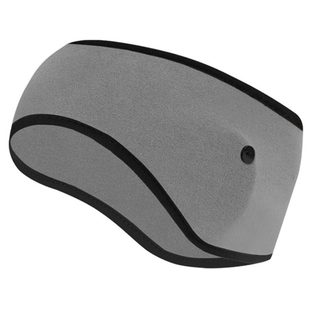 Winter Outdoor Sports Windproof Thermal Fleece Ear Warmer Headband with Button