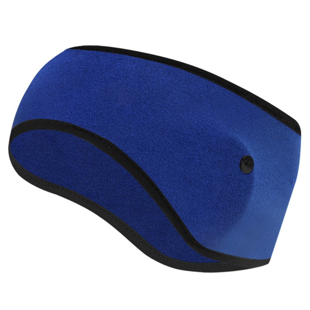 Winter Outdoor Sports Windproof Thermal Fleece Ear Warmer Headband with Button