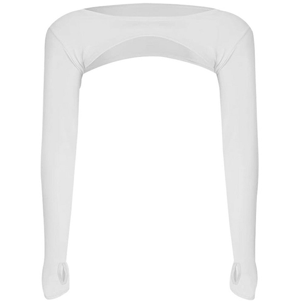 Summer Outdoor Sports Top for Women Shapewear Pullover Lightweight Breathable Elastic Shawl UV Protection