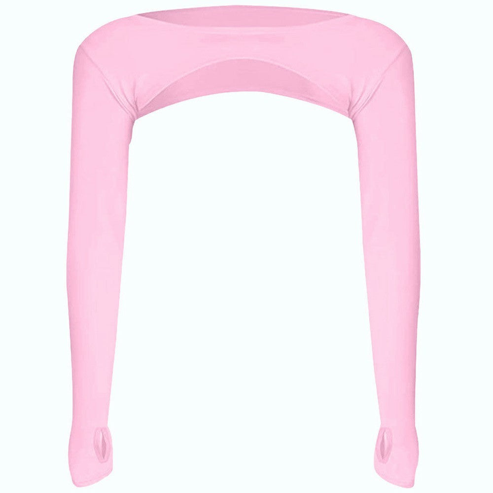 Summer Outdoor Sports Top for Women Shapewear Pullover Lightweight Breathable Elastic Shawl UV Protection