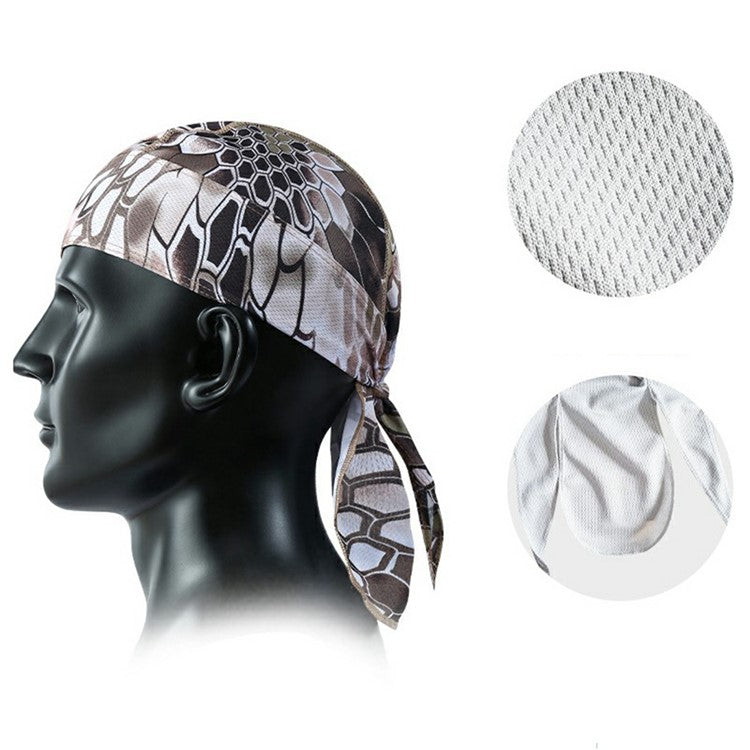 Summer Cycling Cap Helmet Liner Mesh Bandana Sports Hat Breathable Quick Dry Headwear for Outdoor