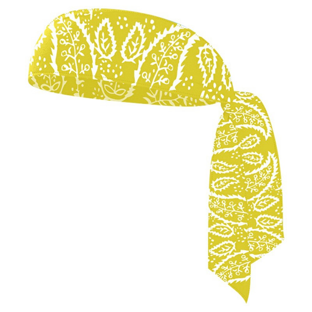 Tie Headbands for Women Men Leaf Print Sports Sweat Basketball Sweatband Moisture Wicking
