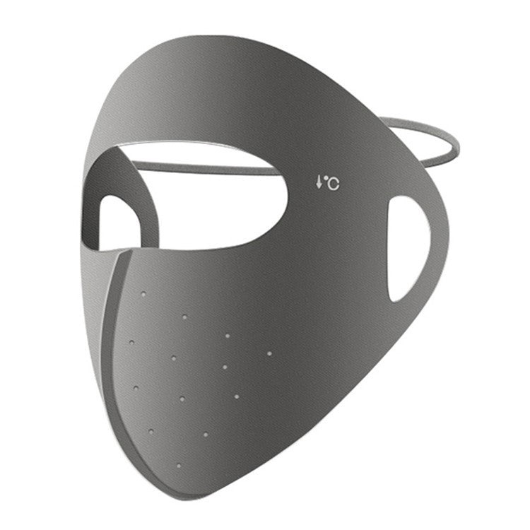 GOLOVEJOY XKZ68 Women Summer Cooling Full Face Mask Outdoor Ice Silk Breathable Sun Shield Mask