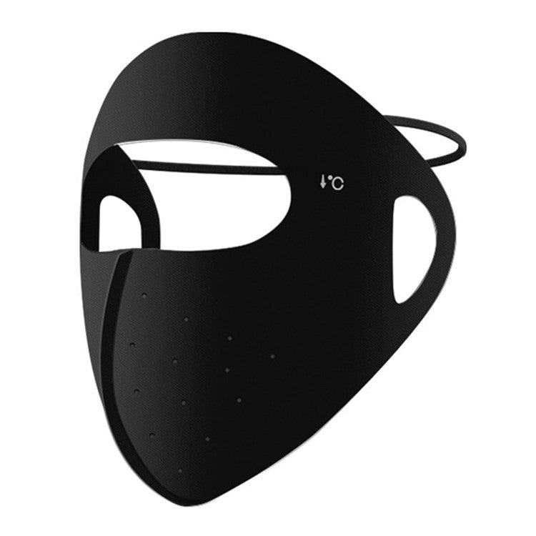 GOLOVEJOY XKZ68 Women Summer Cooling Full Face Mask Outdoor Ice Silk Breathable Sun Shield Mask