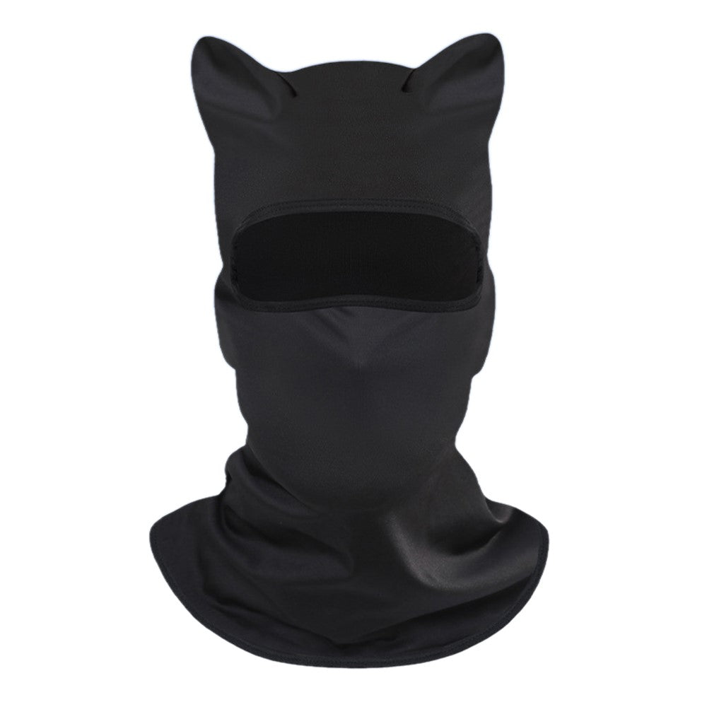UV Protection Face Mask Neck Cover Motorcycle Bike Riding Breathable Funny Cat Ear Balaclava Hood